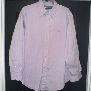 Ralph Lauren Dress Shirt Men's XL‎ Lavender Classic Fit Long Sleeve Button Down